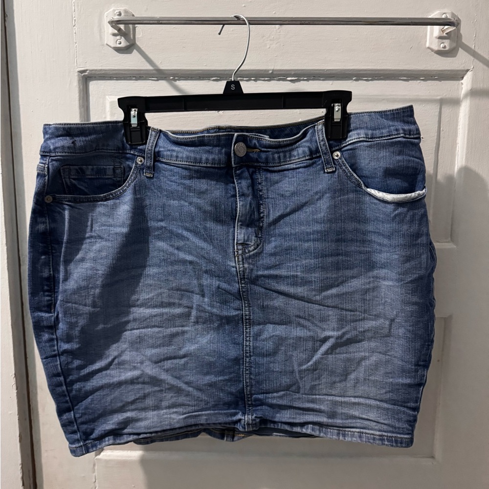 Torrid Blue Denim Mini Skirt